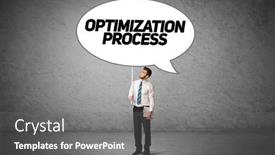  Presentation with business casual - Slide deck having young-business-person-in-casual background and a gray colored foreground