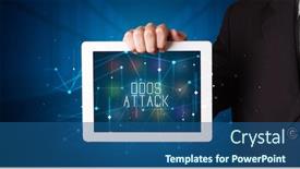  Presentation with tablet - Presentation featuring shows the digital sign ddos background and a ocean colored foreground