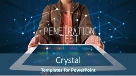  Presentation with test - Presentation enhanced with young-business-person-working background and a ocean colored foreground