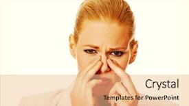  Presentation with pressure washing business proposal pre - Presentation design featuring young business woman with sinus background and a coral colored foreground