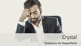  Presentation with big idea - Presentation theme featuring young businessman can't find background and a  colored foreground