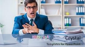  Presentation with birthday - Slide deck consisting of  background and a  colored foreground