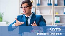  Presentation with alone - Cool new slide deck with  backdrop and a  colored foreground