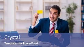  Presentation with employee - Amazing presentation design having young-businessman-employee-in-e backdrop and a ocean colored foreground