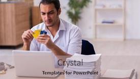  Presentation with unhappy - Amazing theme having young-businessman-employee-unhappy backdrop and a light gray colored foreground