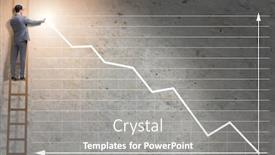  Presentation with stock markets and economic growth - PPT layouts having young-businessman-facilitating-economic-growth background and a gray colored foreground
