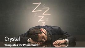  Presentation with young hackers in the concept - Amazing slide set having young businessman fell asleep backdrop and a tawny brown colored foreground