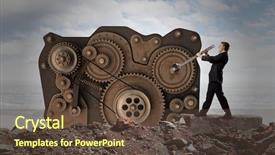  Presentation with mechanism - Audience pleasing slides consisting of information concept sign data safety backdrop and a light blue colored foreground.