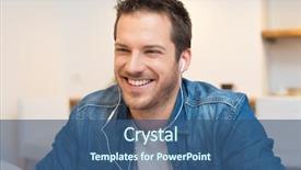  Presentation with young - Cool new presentation with young businessman have an online backdrop and a  colored foreground