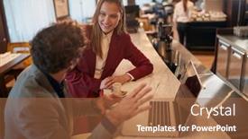  Presentation with new deal - Cool new PPT layouts with young-businessman-in-a-relaxed backdrop and a red colored foreground