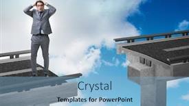  Presentation with uncertainty - Amazing presentation design having young-businessman-in-uncertainty-concept backdrop and a light blue colored foreground