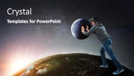  Presentation with glasses - Amazing presentation design having young-businessman-in-vr-glasses backdrop and a dark gray colored foreground