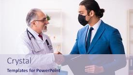  Presentation with old young - Presentation theme enhanced with young-businessman-meeting-with-old background and a lemonade colored foreground