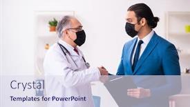  Presentation with old young - Slide set with young-businessman-meeting-with-old background and a sky blue colored foreground