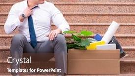  Presentation with street - Colorful slide deck enhanced with young-businessman-on-the-street backdrop and a tawny brown colored foreground