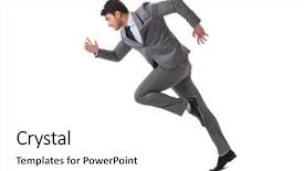  Presentation with way forward agriculture - Amazing PPT layouts having young businessman running forward isolated backdrop and a white colored foreground