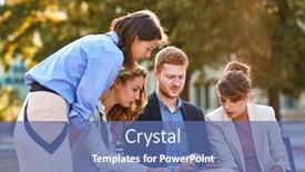  Presentation with corona virus - Audience pleasing presentation consisting of young-businessman-showing-content backdrop and a ocean colored foreground