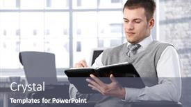  Presentation with personal - PPT theme with bright office writing notes background and a gray colored foreground