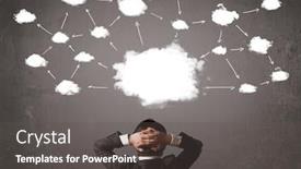  Presentation with office chair - Presentation theme consisting of black - marble patterned texture background marbles background and a white colored foreground.