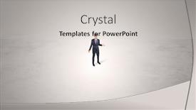  Presentation with alone - PPT theme consisting of young-businessman-standing-alone background and a light gray colored foreground