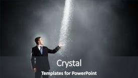  Presentation with failure - Colorful presentation design enhanced with young businessman under raining sky failure concept backdrop and a dark gray colored foreground