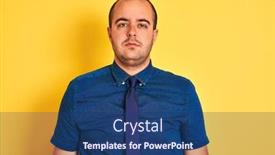  Presentation with denim - Theme consisting of young-businessman-wearing-denim-casual background and a ocean colored foreground