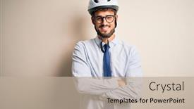  Presentation with bakground - Amazing slide set having young-businessman-wearing-glasses backdrop and a mint green colored foreground