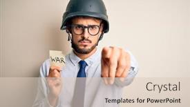  Presentation with beard - Presentation theme enhanced with young-businessman-with-beard-wearing background and a lemonade colored foreground