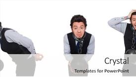  Presentation with history earth globe isolated white - Audience pleasing slide set consisting of young businessman with cuffs isolated backdrop and a white colored foreground