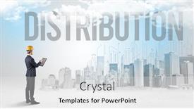  Presentation with new opportunity - Audience pleasing PPT theme consisting of young-businessman-with-hard-hat backdrop and a white colored foreground