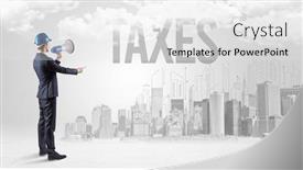  Presentation with new opportunity - Audience pleasing slide set consisting of young-businessman-with-hard-hat backdrop and a white colored foreground