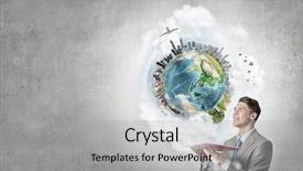  Presentation with nasa - Cool new slide set with young businessman with opened book in hands elements of this image are furnished by nasa backdrop and a light gray colored foreground