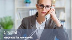  Presentation with accountant - Presentation design with young-businesswoman-accountant-working background and a seafoam green colored foreground