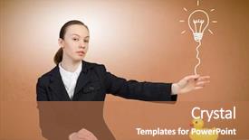  Presentation with rubber duck - Colorful PPT layouts enhanced with young businesswoman and yellow rubber duck toy on table backdrop and a coral colored foreground