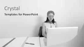  Presentation with superhero businesswoman - Amazing slides having young-businesswoman-dressed-as-superhero backdrop and a white colored foreground