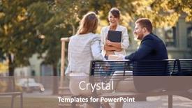  Presentation with park - Slide set with young-businesswoman-holding-folder background and a gray colored foreground