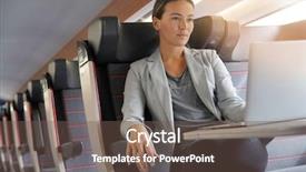  Presentation with class - Amazing presentation having young businesswoman working in first backdrop and a tawny brown colored foreground