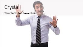  Presentation with call center - PPT layouts having young call center operator isolated background and a  colored foreground