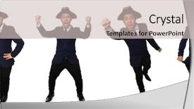  Presentation with monarch butterfly isolated on white - Amazing PPT theme having young captain isolated on white backdrop and a  colored foreground