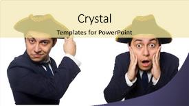  Presentation with captain vessel - Beautiful theme featuring young captain isolated on white backdrop and a blonde colored foreground