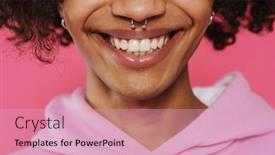  Presentation with caribbean - Presentation theme consisting of young-caribbean-man-with-piercing background and a lemonade colored foreground