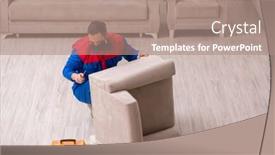  Presentation with disease - Theme consisting of young-carpenter-working-indoors-during background and a coral colored foreground