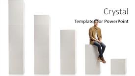  Presentation with 3d man sitting question mark - Beautiful slide deck featuring young-casual-man-sitting backdrop and a white colored foreground
