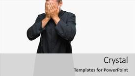  Presentation with christian - Audience pleasing slides consisting of young catholic christian priest man backdrop and a light gray colored foreground