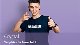  Presentation with ears - Presentation featuring young-caucasian-boy-with-ears background and a  colored foreground