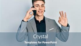  Presentation with ears - Theme having young-caucasian-boy-with-ears background and a  colored foreground