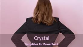  Presentation with black business - Slide set with young-caucasian-business-woman-wearing background and a tawny brown colored foreground