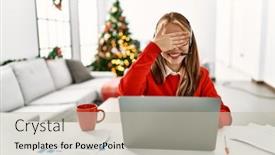  Presentation with girl christmas - 