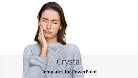  Presentation with group of three young girl - PPT theme with young-caucasian-girl-wearing-casual background and a light gray colored foreground