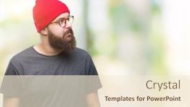  Presentation with natural - Amazing presentation design having young-caucasian-hipster-man-wearing backdrop and a cream colored foreground
